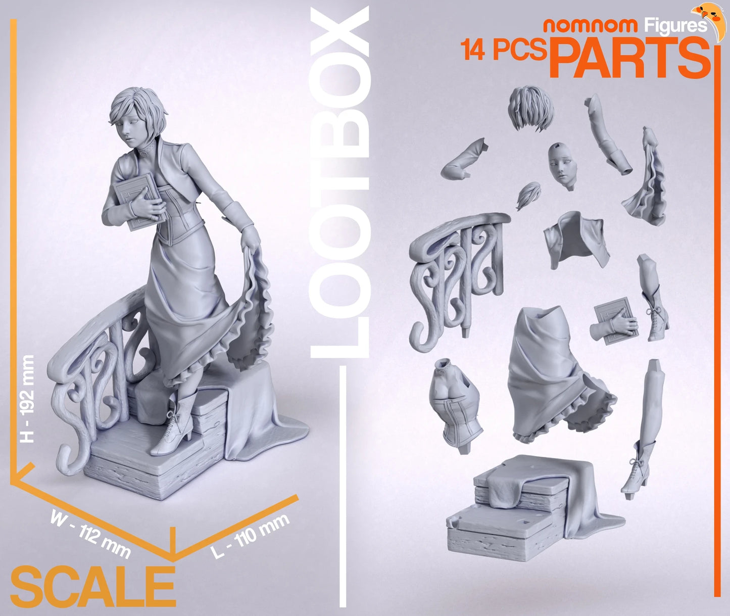 Victorian Steampunk Heroine – Fanart Video Game Resin Statue