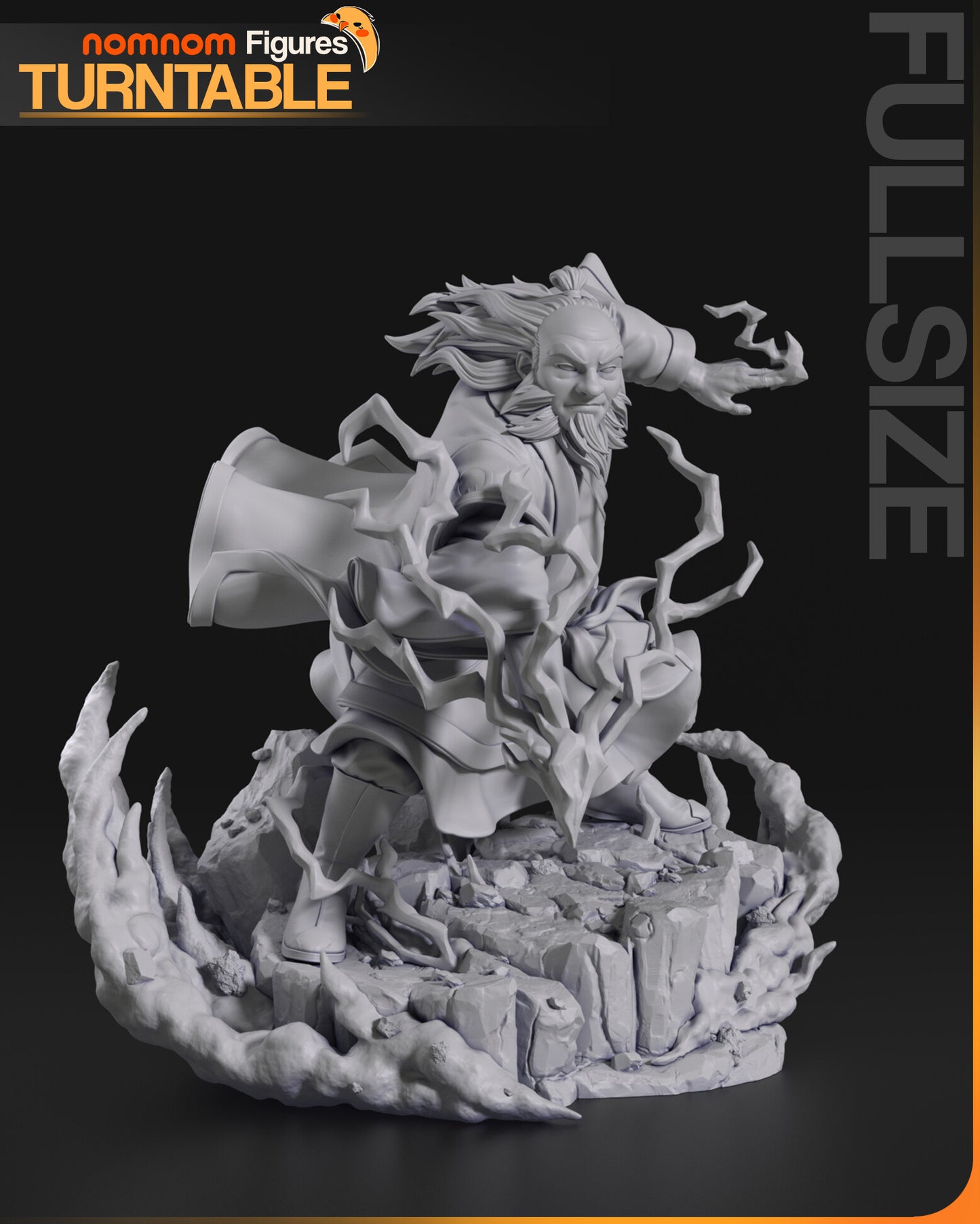 Wise Fire Nation Elder – Fanart Anime Resin Figure