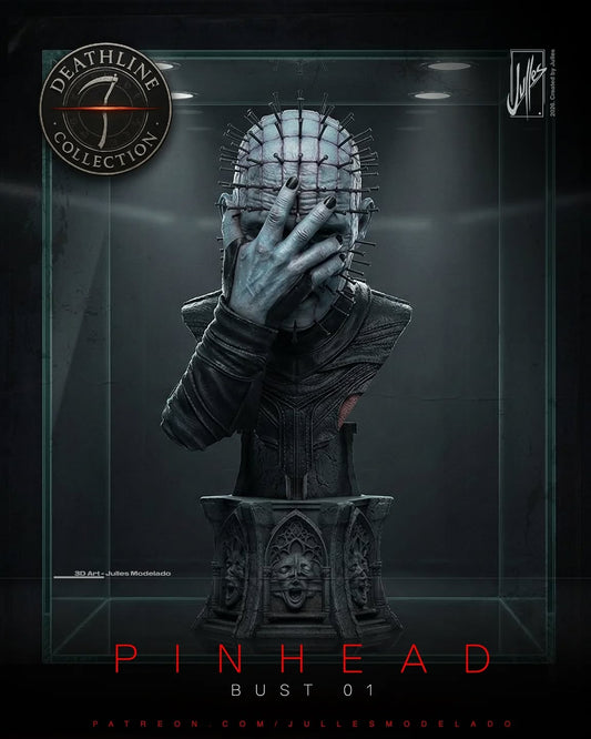 Hellraiser Horror Bust | Cenobite Fanart | Handcrafted Resin Collectible