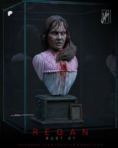 The Exorcist Horror Bust | Possessed Girl Fanart | Handcrafted Resin Collectible