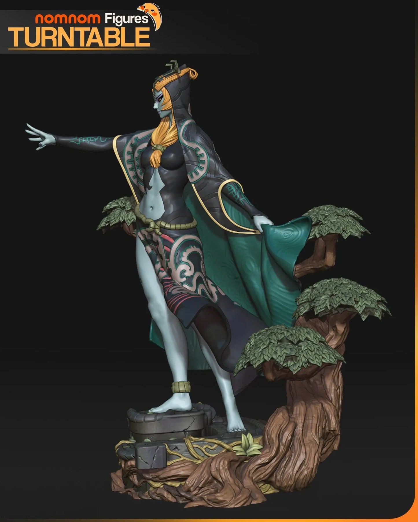 Twilight Princess Fanart Figure | The Legend of Zelda Resin Collectible | Handcrafted Decor