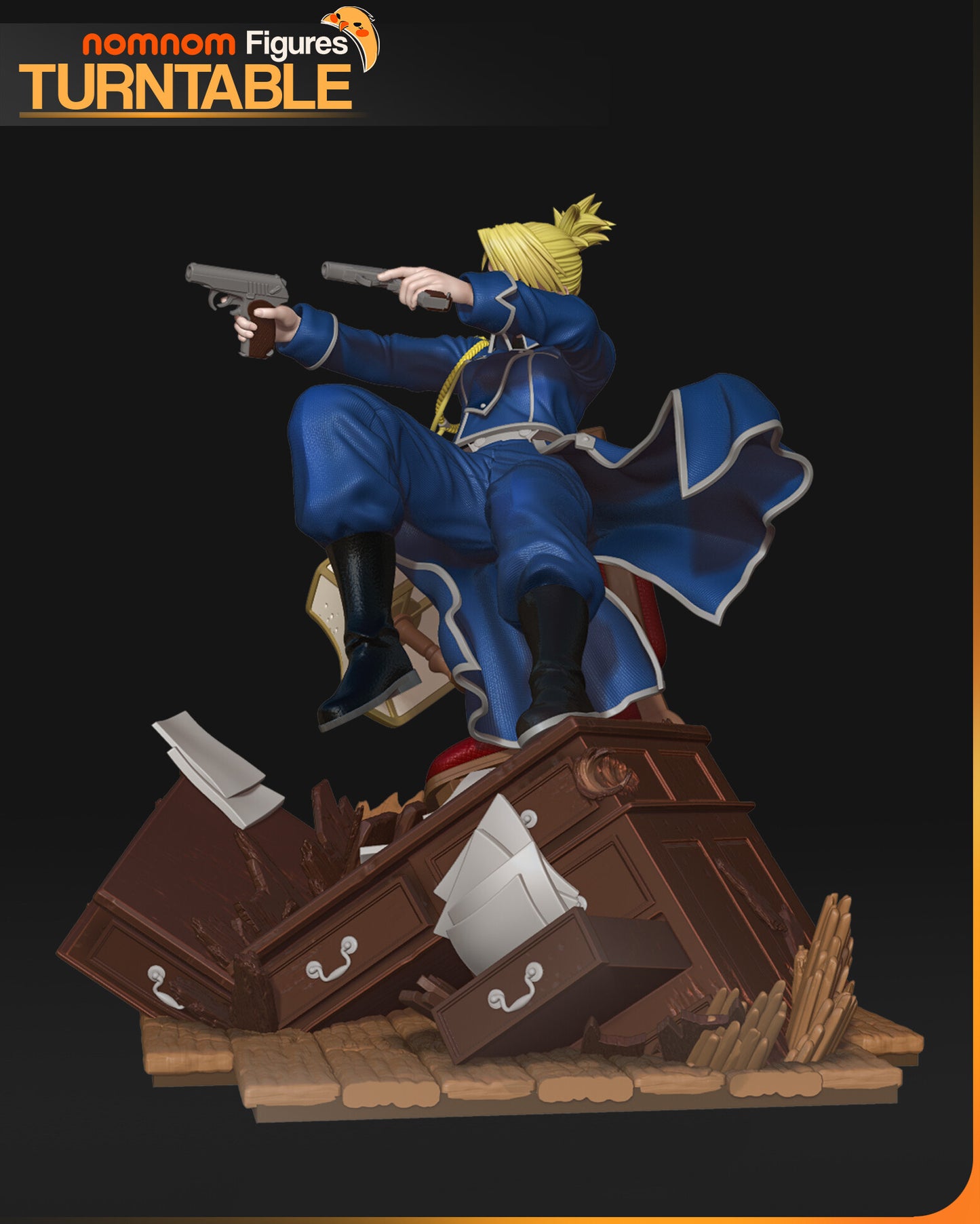 Military Sharpshooter Lieutenant – Fanart Anime Resin Figure