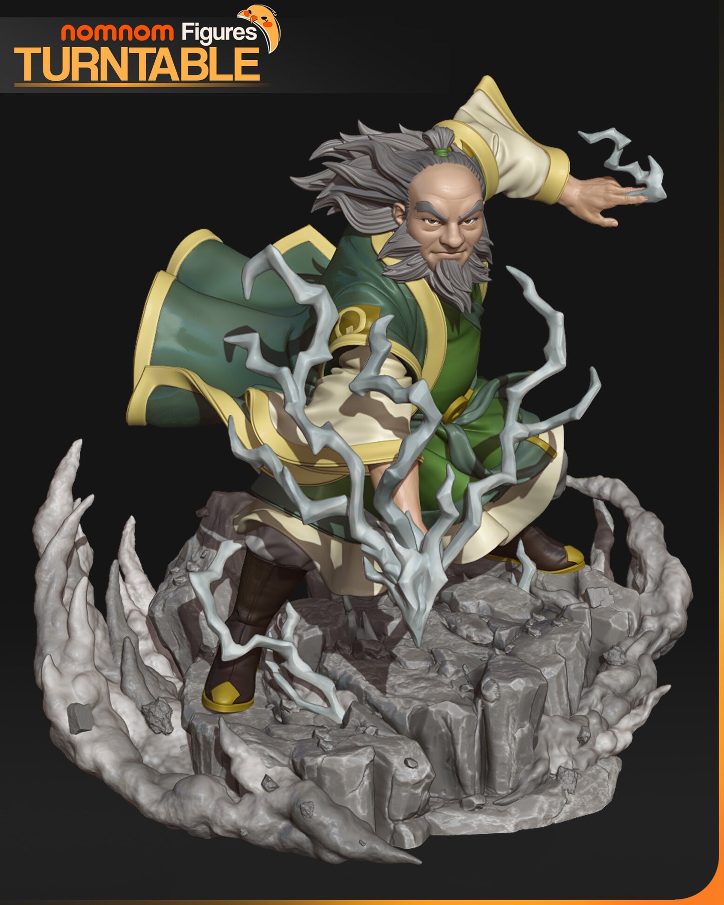 Wise Fire Nation Elder – Fanart Anime Resin Figure
