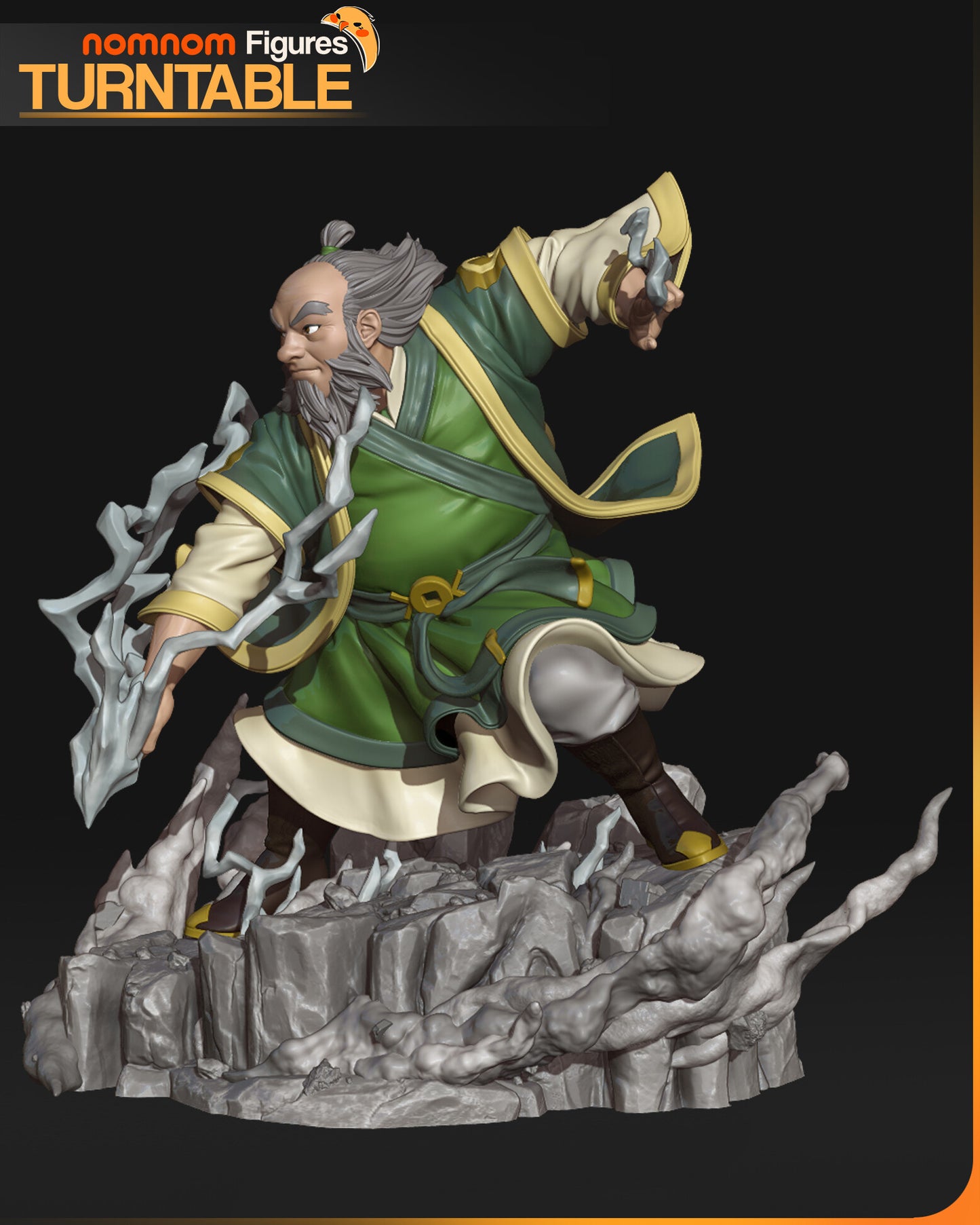 Wise Fire Nation Elder – Fanart Anime Resin Figure