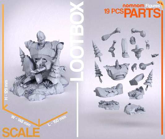 Giant Friendly Robot – Fanart Retro Sci-Fi Resin Statue