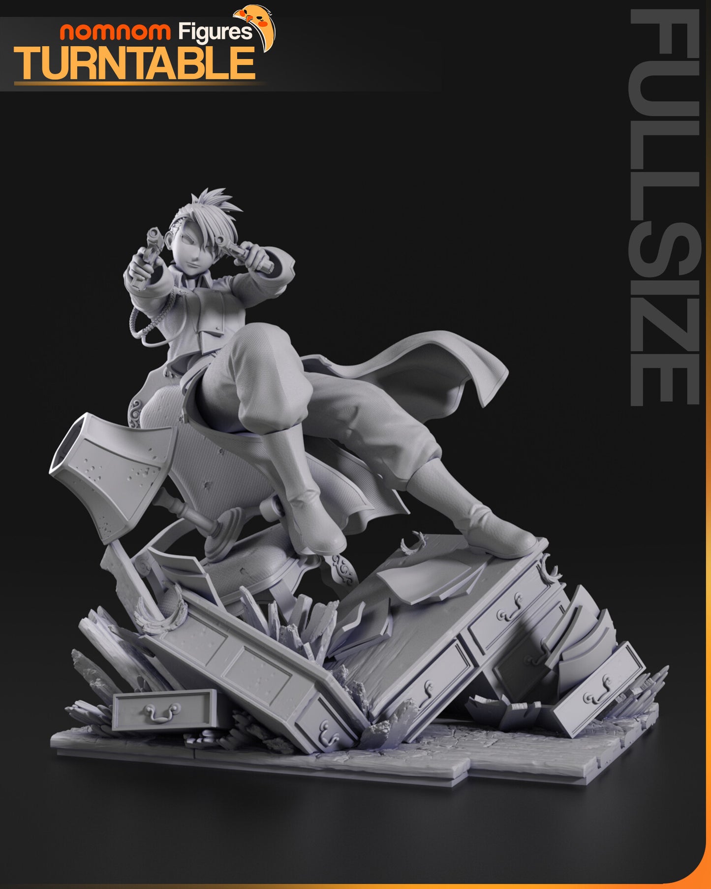 Military Sharpshooter Lieutenant – Fanart Anime Resin Figure