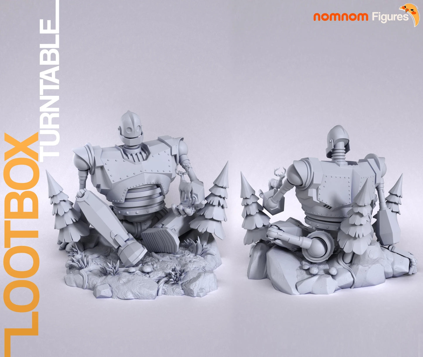 Giant Friendly Robot – Fanart Retro Sci-Fi Resin Statue